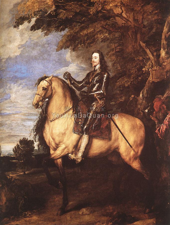 Charles I on Horseback - 安东尼·凡·戴克
